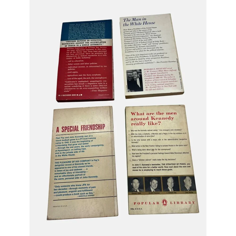 1960s Vintage Political Paperback Book Quantity 4 JFK, Goldwater, US Presidents - Picture 2 of 6